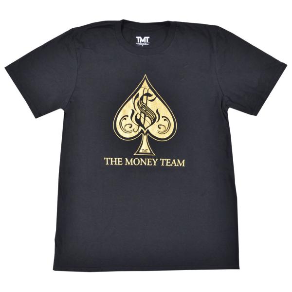 【互換品】tmt-ms5115-2kg ザ・マネーチーム Tシャツ ACES 黒ベース×エースロゴ フロイド・メイウェザー ボクシング メンズ ホワイト プリント アメリカ THE MO