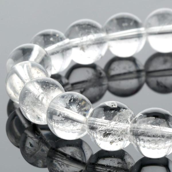 ガネッシュ・ヒマール産ヒマラヤ水晶ブレスレット10mm玉