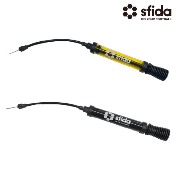 商品発送元：Sal．スポーツ・アウトドア・旅行、サッカー、ボールsfidaの クリアポンプ !!スフィーダのボール用空気入れです。押しても引いても空気が入る双方式エアーアクションポンプを採用。プラスチックのクリアボディにブランドロゴがクール...