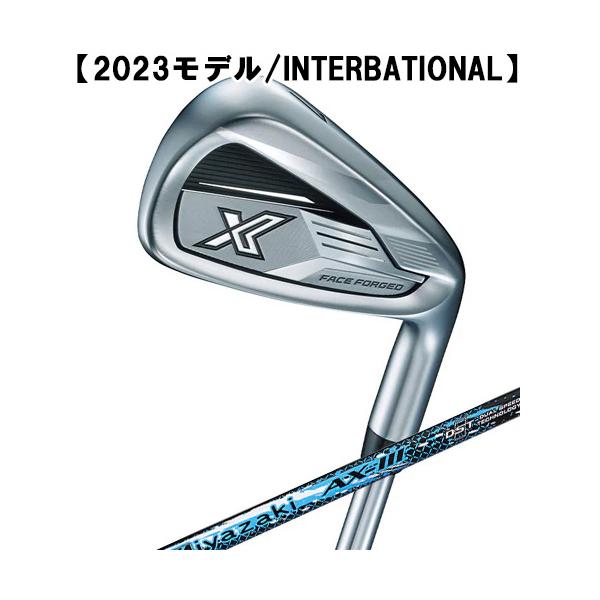 【2023モデル/INTERNATIONAL】【送料無料】ダンロップ■ゼクシオ エックス■アイアン■8本組（5〜P.A.S）■Miyazaki AX-3 カーボン（R)【ヘッドカバー付き】