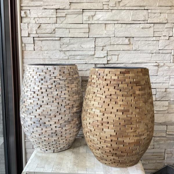 天然木の温もり感じる室内用鉢カバーおすすめ