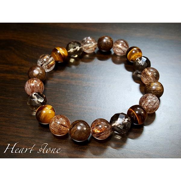 前向きな勇気を与える/ブロンザイトとコッパールチルクォーツの天然石