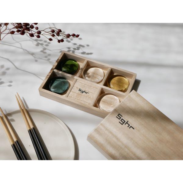 商品発送元：Hinata life※お取り寄せ品生活・インテリア・文具桐箱に並んだ繊細でみずみずしいガラスの「はし置き」テーブルに彩りと華やかさを添える「はし置きセット」。透き通った美しいガラスの輝きが様々なシーンを引き立たせます。おはじき...