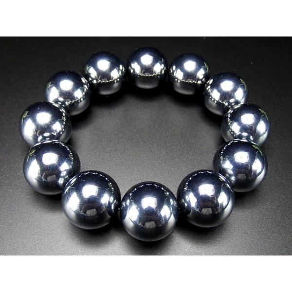 商品発送元：石街ジュエリー・アクセサリー●自社管理番号　R9-4-01超大玉 超迫力 メンズ 数珠 ブレスレット●材質AAA高純度テラヘルツ鉱石超大玉約20mm 12粒目立つ傷がありません、約1mmほどの気にならない程度の微小砂穴がございま...