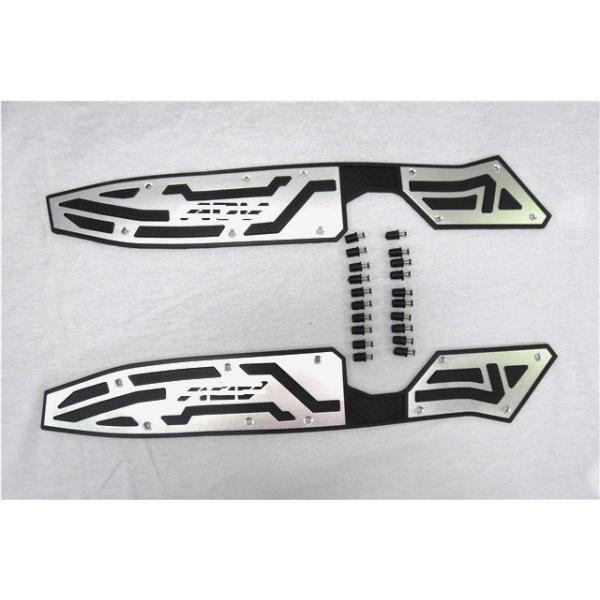 互換品】HONDA ADV adv150 アルミ CNC ステップボードB 銀 : shopooo