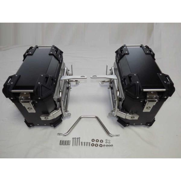 商品発送元：K-RACING車・バイク、バイク・バイク用品、バイクパーツ【car-vstrom-1】+【bx-aru-38】商品内容：左右キャリア＆左右ボックス38L対応年式：V-STROM 250 2017-2025アルミサイドBOX防水...