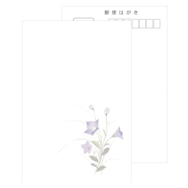 商品発送元：帰蝶堂 挨拶状はがき印刷2営業日以内に発送いたします（土日祝・お盆年末年始など長期連休は除く）その他弔事喪中 はがき用紙 桔梗 ききょう【送料無料】今年ご家族や親類でご不幸があった方は、年賀状ではなく、喪中はがき（年賀欠礼）をご...