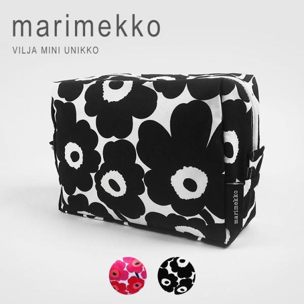 【並行輸入品】 マリメッコ Marimekko ポーチ 化粧ポーチ コスメポーチ 小物入れ ウニッコ ラシィマット Vilja Unikko