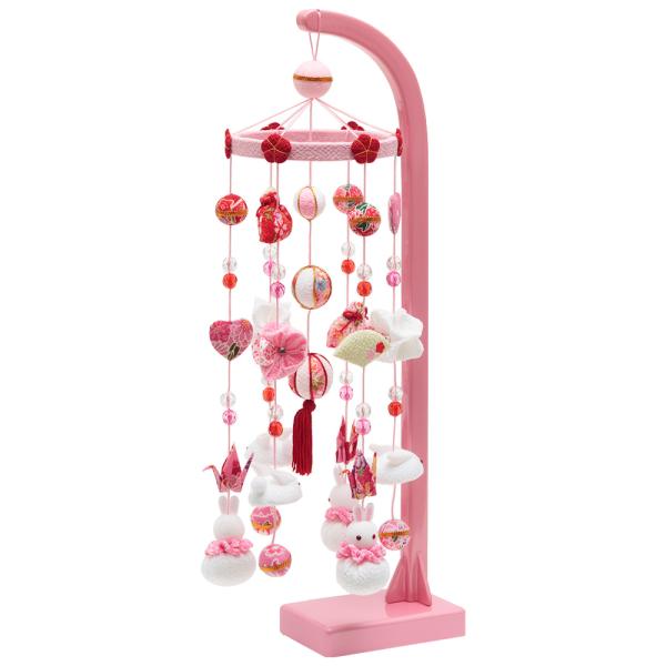 商品発送元：【公式】 人形の久月オンラインストアつるし雛キッズ・ベビー・マタニティ、キッズ、おもちゃ、人形（日本人形・フランス人形）春の象徴や無病息災の意味を持つ"うさぎ"をはじめ、おめでたい飾りを沢山をあしらった可愛らしいつるし雛です。可...