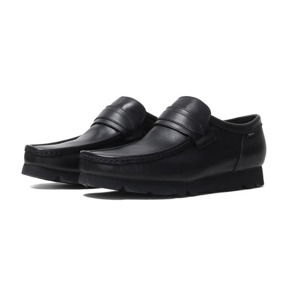 Clarks クラークス WallaLoaferGTX Blk/Black Lea スニーカー 26186774