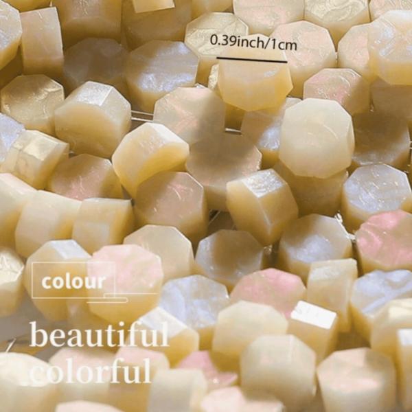 商品発送元：キャンドルのある暮らし　本店おもちゃ・ホビー・ゲームパールカラーが可愛い、シーリングタンプ用ワックスです。カラー全4色内容量約50g（150~200個）