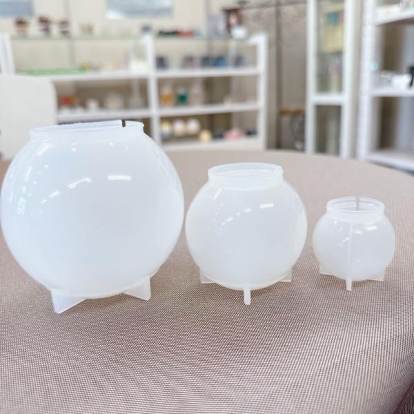 商品発送元：キャンドルのある暮らし　本店家電・AV機器・カメラ可愛い球体型です。シリコンのため型から取り出しやすく、初心者の方にもオススです。モールドサイズS　横３.８cm×縦3.9cmM  横5.9cm×縦5.9cmL　横8.5cm×縦8...