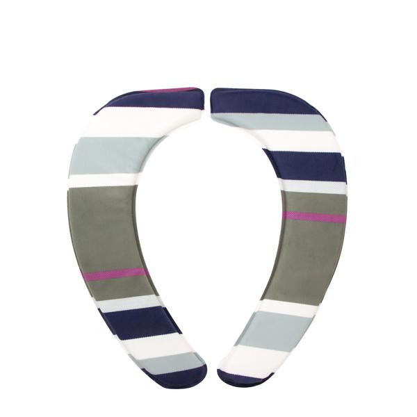 商品発送元：レ・トワール・デュ・ソレイユ公式オンラインショップ生活・インテリア・文具、日用品・生活雑貨、トイレ用品ストライプ柄のトイレタリーシリーズ。厚さが1.5cmあり柔らかな座り心地の便座クッションです。貼り付けて装着するフリーサイズ設...