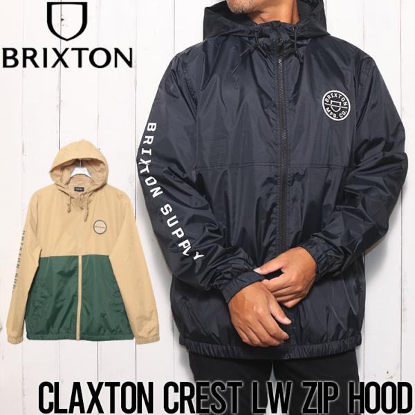 ナイロンジャケット BRIXTON ブリクストン CLAXTON CREST LW ZIP HOOD