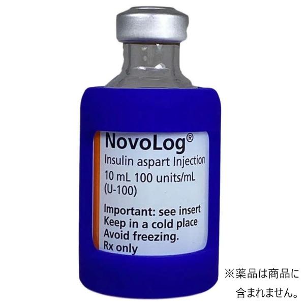 商品発送元：Malliah 【マリア】ファッション・ブランドインスリンバイアル瓶用のシリコンケース。☆しっかりとしたグリップで衝撃などを緩和。☆お薬のラベルが読めるデザイン。☆汚れても水洗いができ清潔に保てます。☆10ml瓶タイプに対応して...