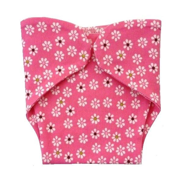 商品発送元：Malliah 【マリア】キッズ・ベビー・マタニティ、ベビー、下着・肌着かわいいデイジー柄の100％コットンおむつカバー♪　マジックテープ式なのでとっても使いやすいと評判がいいシリーズです☆　おむつがズレてしまう時もカバーで固定...