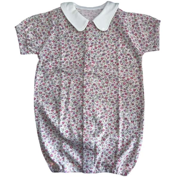 商品発送元：Malliah 【マリア】キッズ・ベビー・マタニティ、ベビー、洋品洋服・帽子・水着・雨具、カバーオール日本で生産・検針・検品・パッケージまで行っていて安心！新生児からお使い頂ける　可愛い小花柄のツーウェイオールです。ちょっとした...