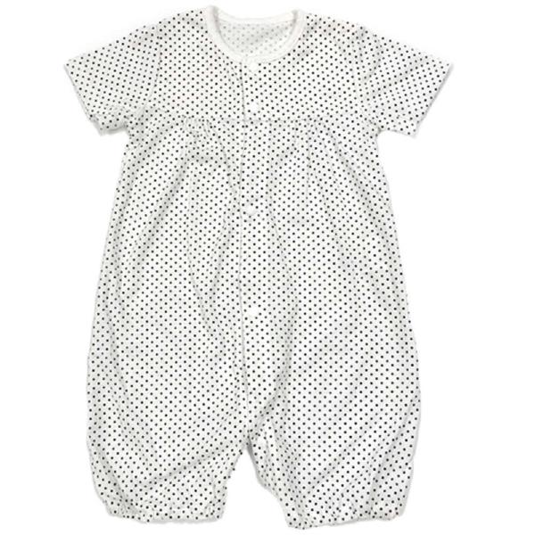 商品発送元：Malliah 【マリア】キッズ・ベビー・マタニティ、ベビー、洋品洋服・帽子・水着・雨具、カバーオールシンプルなドット柄デザインの2wayドレスです。ロンパースにしても、ドレスで着てもOK！ふんわりシルエットが可愛らしいデザイン...