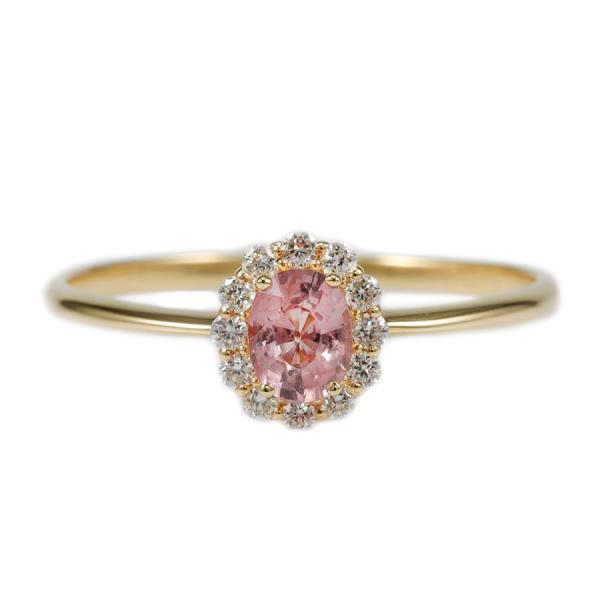 パパラチアサファイア リング K18 / s0207spyg : shopooo by GMO  