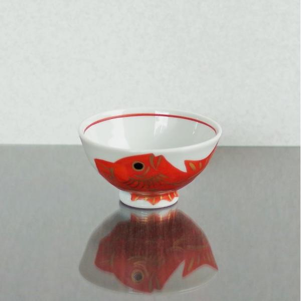魚模様の白赤飯碗 itempost_1-onme006588-1576