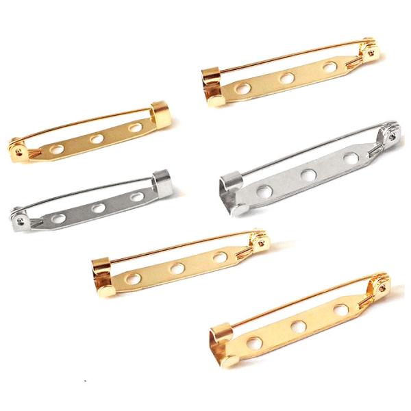 商品発送元：Partsworld　パーツワールドジュエリー・アクセサリー【商品説明】ブローチ用の定番金具、造花ピンです。サイズが豊富で、パーツに縫い付けや接着をして使用します。金属アレルギーを起こしにくい安心素材・サージカルステンレスを使用...