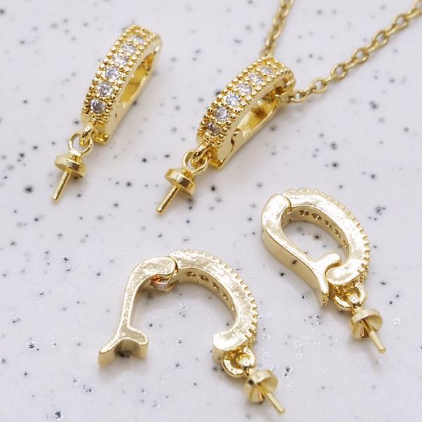 商品発送元：Partsworld　パーツワールドジュエリー・アクセサリー【商品説明】既製品のネックレスにチャームを後付けできる開閉式のバチカンパーツです。カンやヒートンにチャームや片穴のパーツ等を取付けます。【ご注意】内径が小さめなのでチェ...