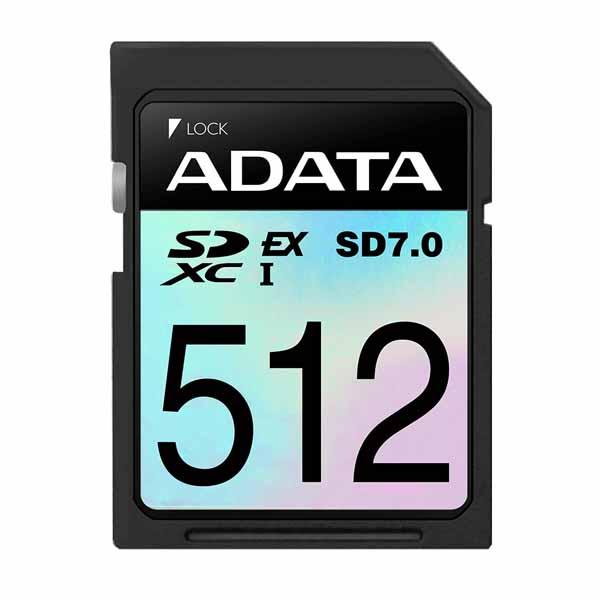 ADATA Premier Extreme SDXC SD 7.0 Expressカード 512GB PCIeGen3 U3 C10 V30｜ASD512GEX3L1-C