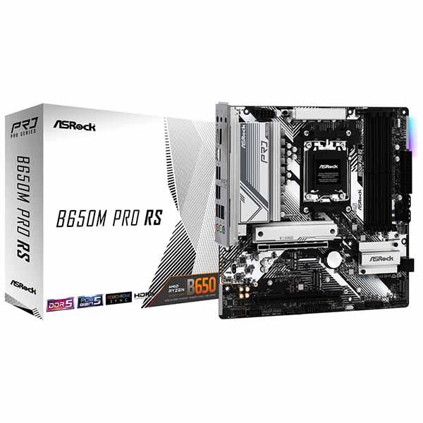 他サイト： ASRock B650M Pro RS あらゆるタスクとゲーミングに最適なmicroATXマザーボード｜B650M Pro RSの商品画像