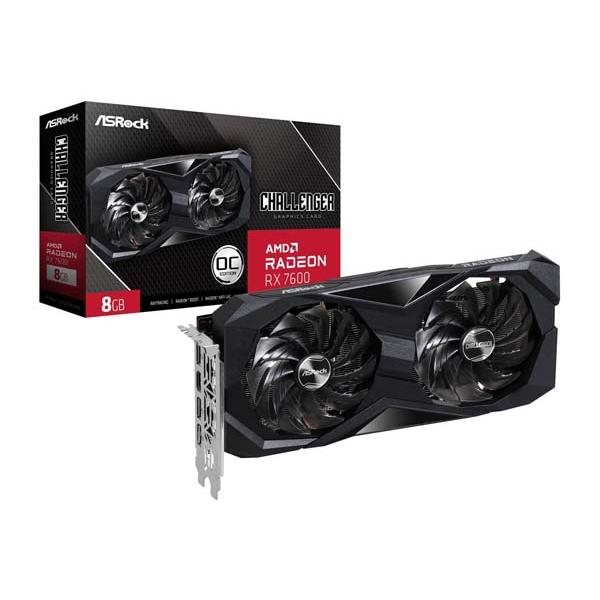 アウトレット特価・新品】ASRock Radeon RX 7600 Challenger 8GB OC 