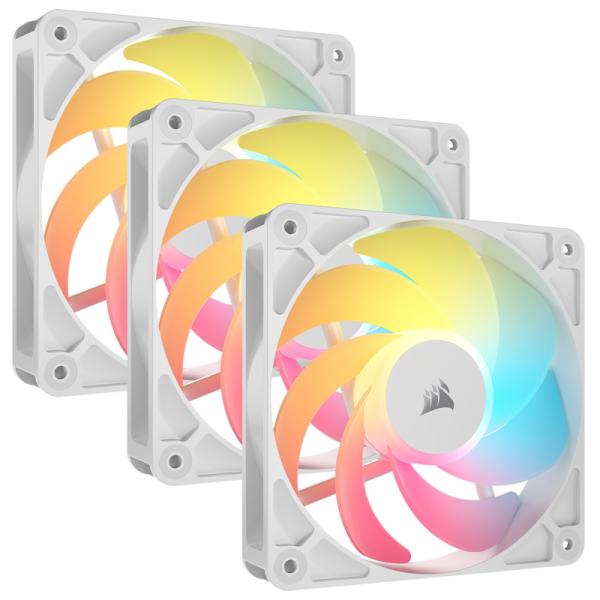 Corsair RS120-R ARGB WHITE Triple Reverse Fans PCケースファン 3個