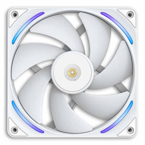 NZXT - F140X Performance Fan - 140mm PWM RGB Computer Case Fan with LCP Frame & Blades - White