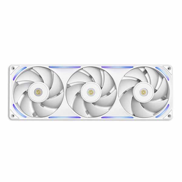 NZXT - NZXT-F360X Performance Fan - 360mm Single-Frame Case Fan w/ 3 x 120mm PWM RGB Computer Case Fans with LCP Frame & Blades - White