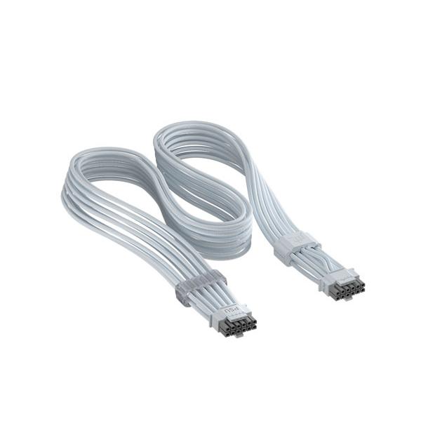 Corsair ThermalProtect PCIe 5.1 600W 12V-2x6 Cable GPU電源ケーブル 内蔵過温度保護 ホワイト｜CP-8920473