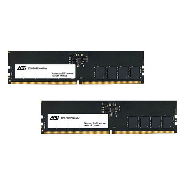 AGI 64GB(32GBx2) DDR5-5600MT/s (PC5-44800) UDIMM 46-46-46-90 1.1v