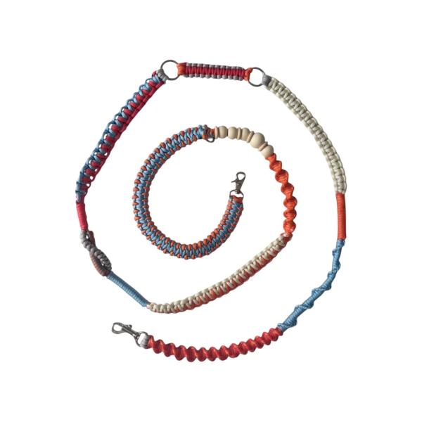 RIOCA×PEGION SHOULDER LEASH NO,6 - ORANGE/WHITE