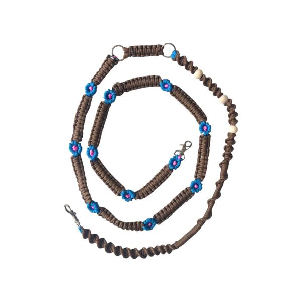 RIOCA×PEGIN FLOWER SHOULDER NO,1 - BROWN/BLUE