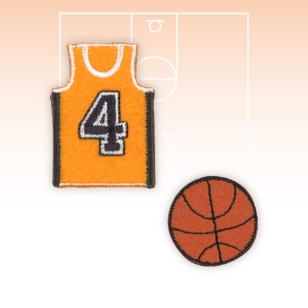商品発送元：P's fan パイオニア　 ワッペン ハンドメイドクラフトおもちゃ・ホビー・ゲーム＊パイオニア オリジナルワッペン スポーツシリーズ＊ユニフォームとバスケットボールの２個付きワッペンです。部活動のワンポイントしてもご活用いただ...