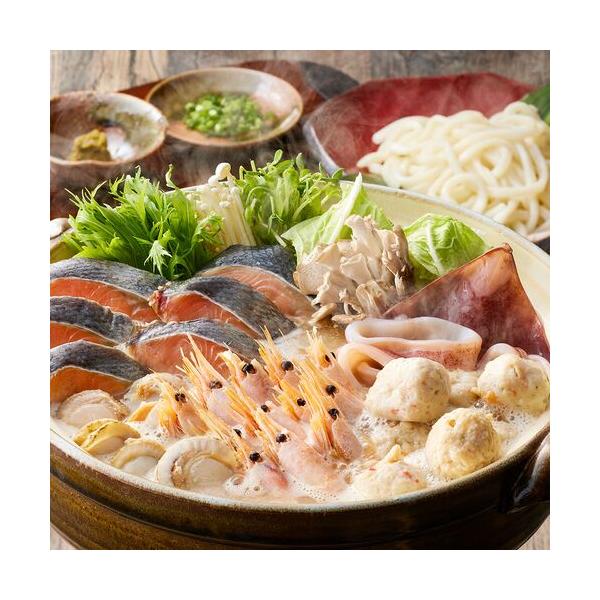 北海道名物 7種の具材を使用した石狩鍋セット　(3〜4人前)