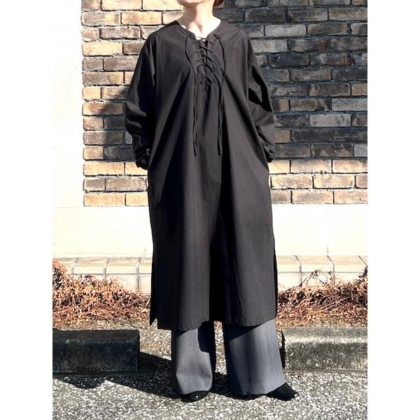 mizuiro-ind./ミズイロインド レースアップワンピース ・ 1-250072