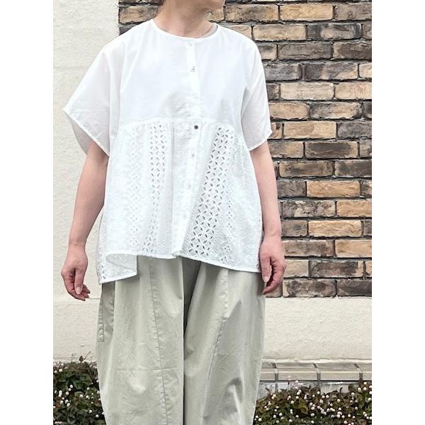 SALE maomade/マオメイド ボイル×カットワークレース 2WAYワイド 