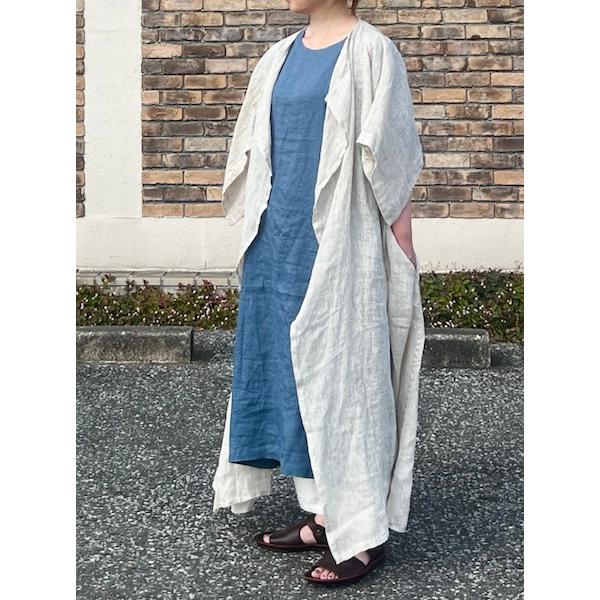 SALE a+ koloni/コロニー リネンボイルローブ ・ 2605005