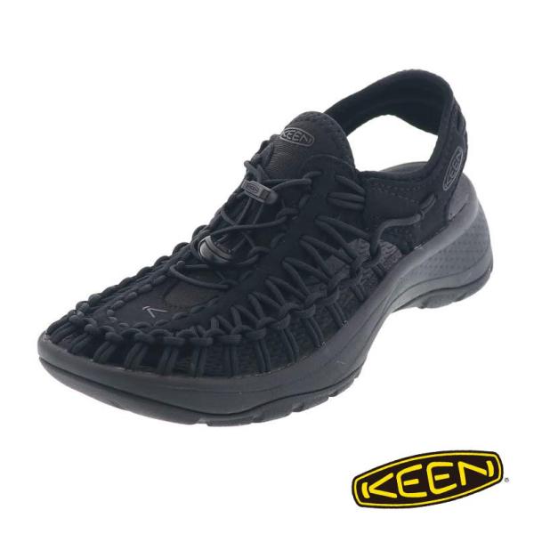 キーン ウィメンズ ユニーク アストリア レディース サンダル オープン エア スニーカー アウトドア KEEN UNEEK ASTORIA 1027292 BLACK/BLACK