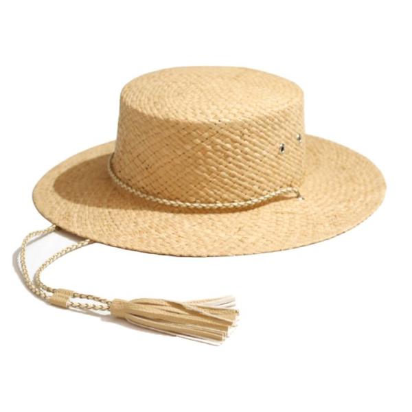 Sublime  / Resort Boater Hat / RAFFIA