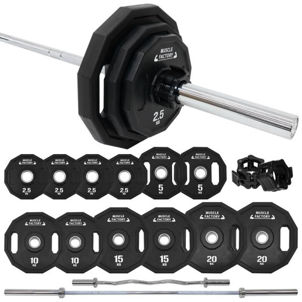 ■155kgセット 12枚 バーベルプレート ラバープレート オリンピックバー用 オリンピックバーベル フルセット 最大130kg バーベル プレート ラバー