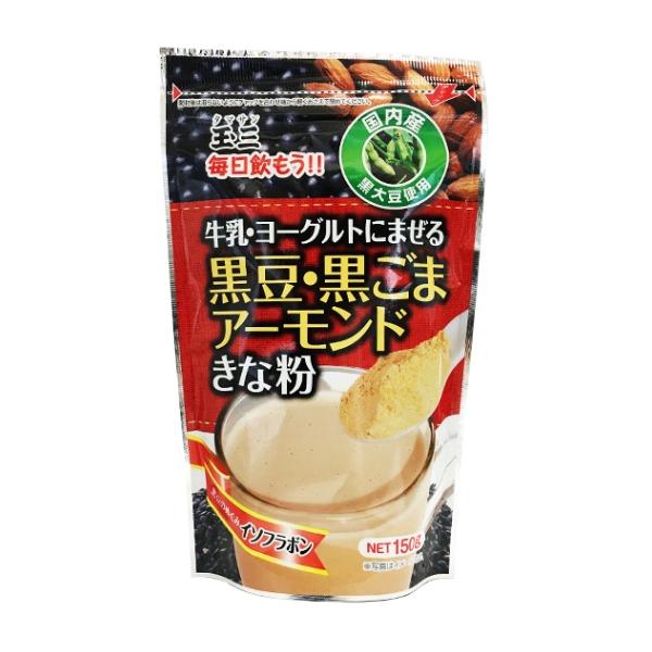 商品発送元：玉三オンラインショップフード・菓子メール便対象(合計2個まで)国内産黒大豆のきな粉に、黒ごまとアーモンドをブレンドしました。牛乳やヨーグルトにまぜて、おいしく手軽に栄養を摂取できます。 原材料名黒大豆(国内産)、黒ごま、アーモン...