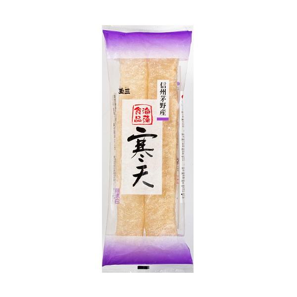 商品発送元：玉三オンラインショップフード・菓子信州茅野製造。自然の気候を活かして、昔ながらの天日干しで製造しています。寒天は、海藻の天草を原料とした食物繊維が豊富な食品です。宅配便対象。 原材料名海藻(天草・オゴ草)内容量2本入保存方法直射...