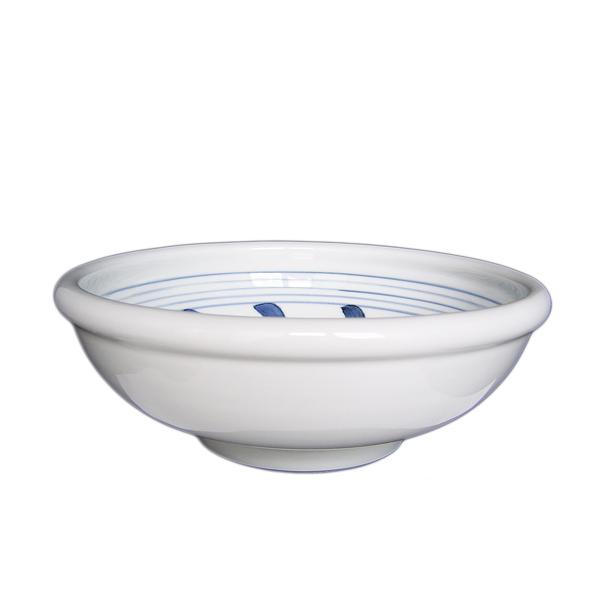 砥部焼 梅山窯 8寸玉縁鉢 内唐草 : shopooo by GMO - 通販