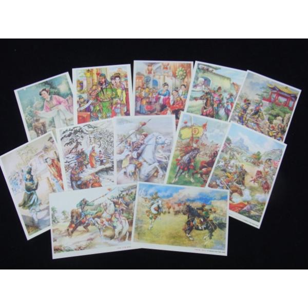 三国演義葉書　中国伝統年画風　ポストカード　4号　/　三国演&amp;amp;amp;amp;#20041;年画明信片