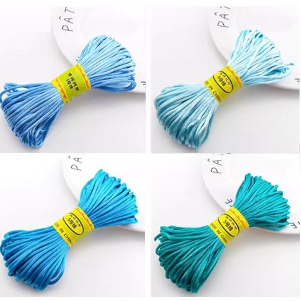 5号糸10メートル中国結用糸 4色セット チャイナ結び紐 各色単品 DIY