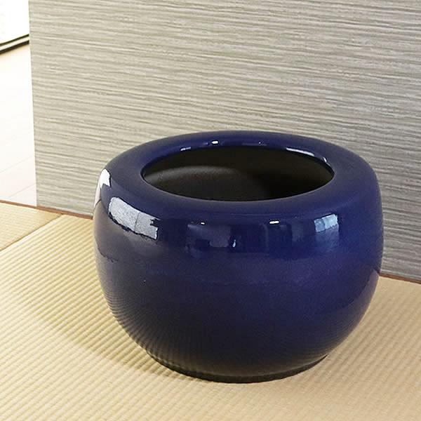 商品発送元：まるいち本店13時までの決済完了で当日出荷（土日祝日除く）生活・インテリア・文具品　番hi-0014　しがらき焼　ひばち　品　名信楽焼き　13号なまこ色火鉢　［送料無料］サイズ・重量直径390×高さ270mm　口径260mm　重...